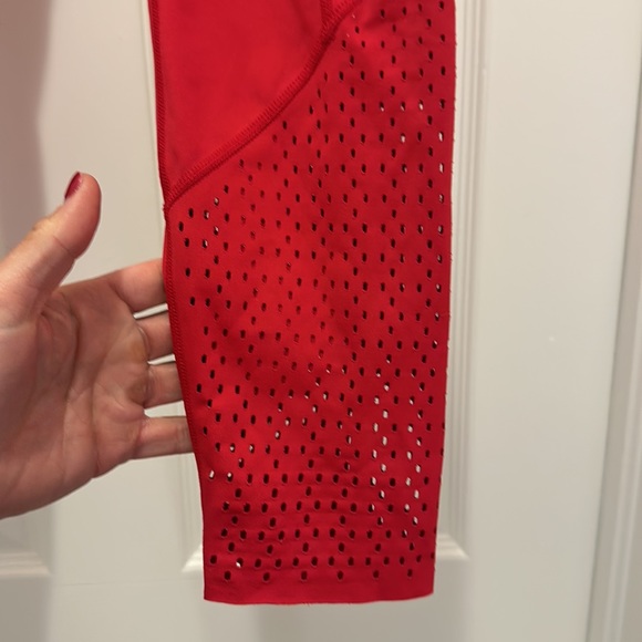 Red workout leggings - Picture 3 of 5